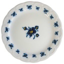 Kuchenteller Dessertteller Frühstücksteller 19 cm Krautheim Sissy blau gelbe Blumen echt Kobalt gebraucht - sehr gut