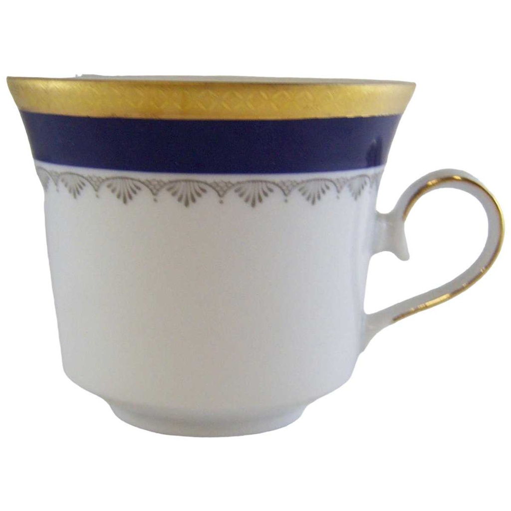 [4581822] Kaffeetasse Tasse Winterling Marktleuthen Kobaltrand mit Goldraute eckig gebraucht - sehr gut