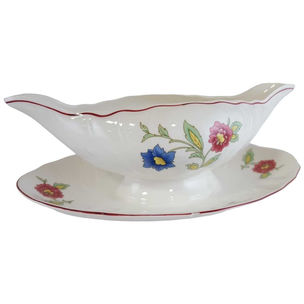 [4581833] Sauciere mit Teller Villeroy & Boch Persia gebraucht - defekt