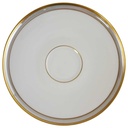 Untertasse für Kaffee 15 cm Heinrich Grazie Grauband Gold gebraucht - sehr gut
