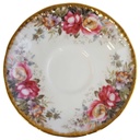 Untertasse für Kaffee 14 cm Queen Anne Summer Rose gebraucht - sehr gut