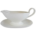 Sauciere mit Teller 2tlg Villeroy & Boch Royal Weiß gebraucht - sehr gut