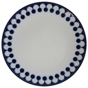 Kuchenteller 19,6 cm Mitterteich blaue Kreise gebraucht - gut