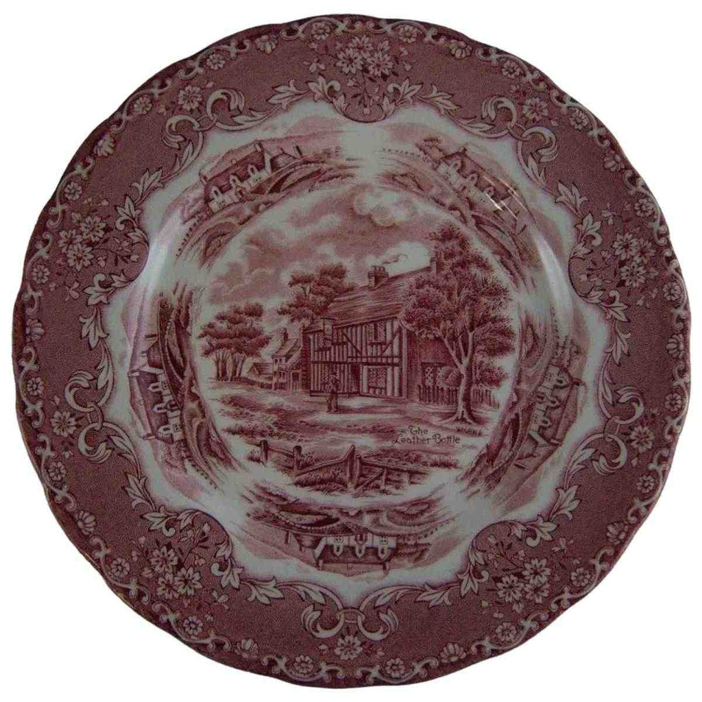 [4581867] Kuchenteller Dessertteller Frühstücksteller 20 cm Grindley English Country Inns Rot gebraucht - sehr gut