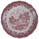 Untertasse für Suppe 16 cm Grindley Country Style Rot gebraucht - sehr gut