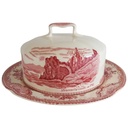 Butterdose Johnson Bros Old Britain Castles Rot gebraucht - sehr gut