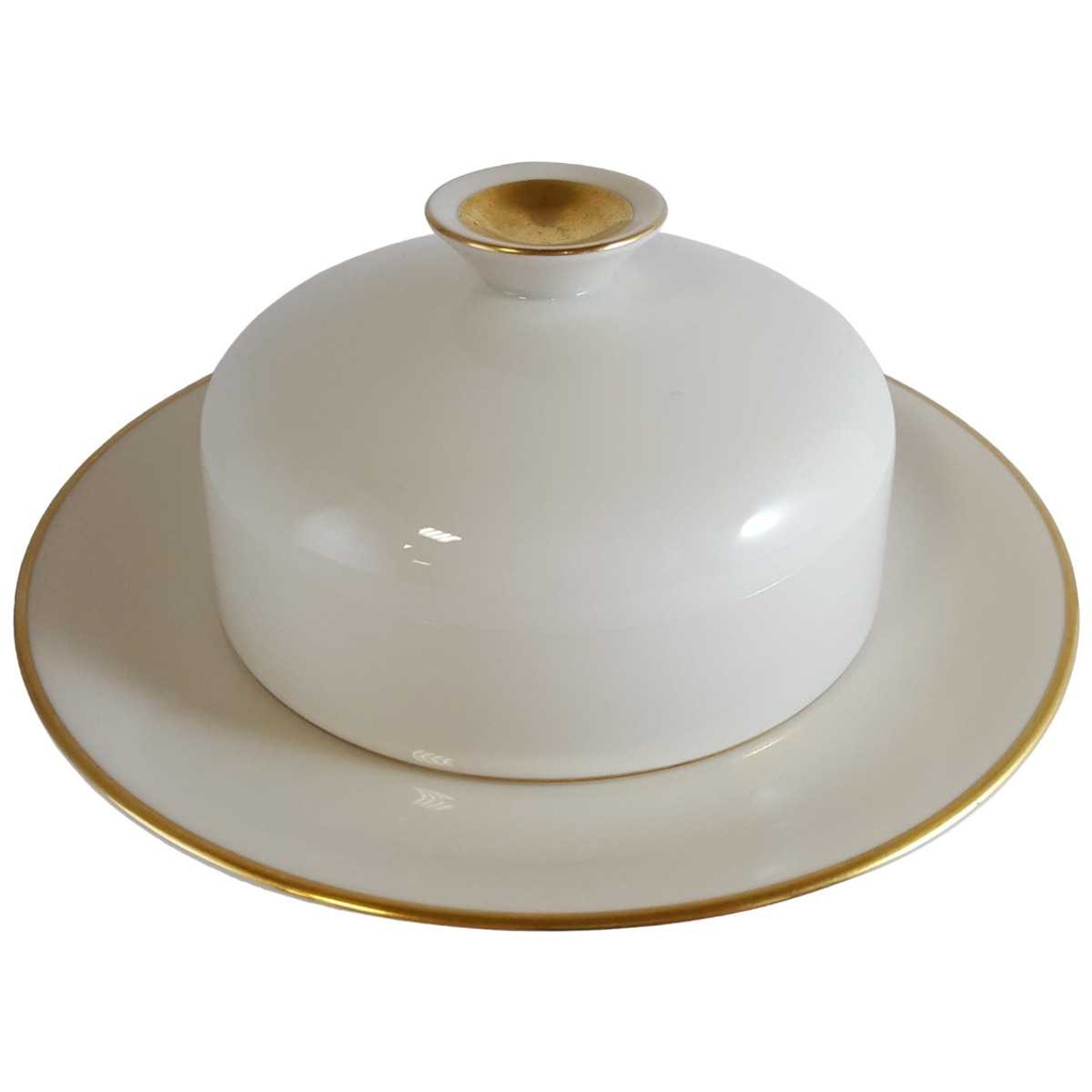 [4581875] Butterdose Goldrand KPM Krister 0201 Weiß gebraucht - sehr gut