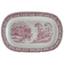 Fleischplatte 32,2x21,5 cm Royal Sphinx Maastricht Old England Rot gebraucht - akzeptabel