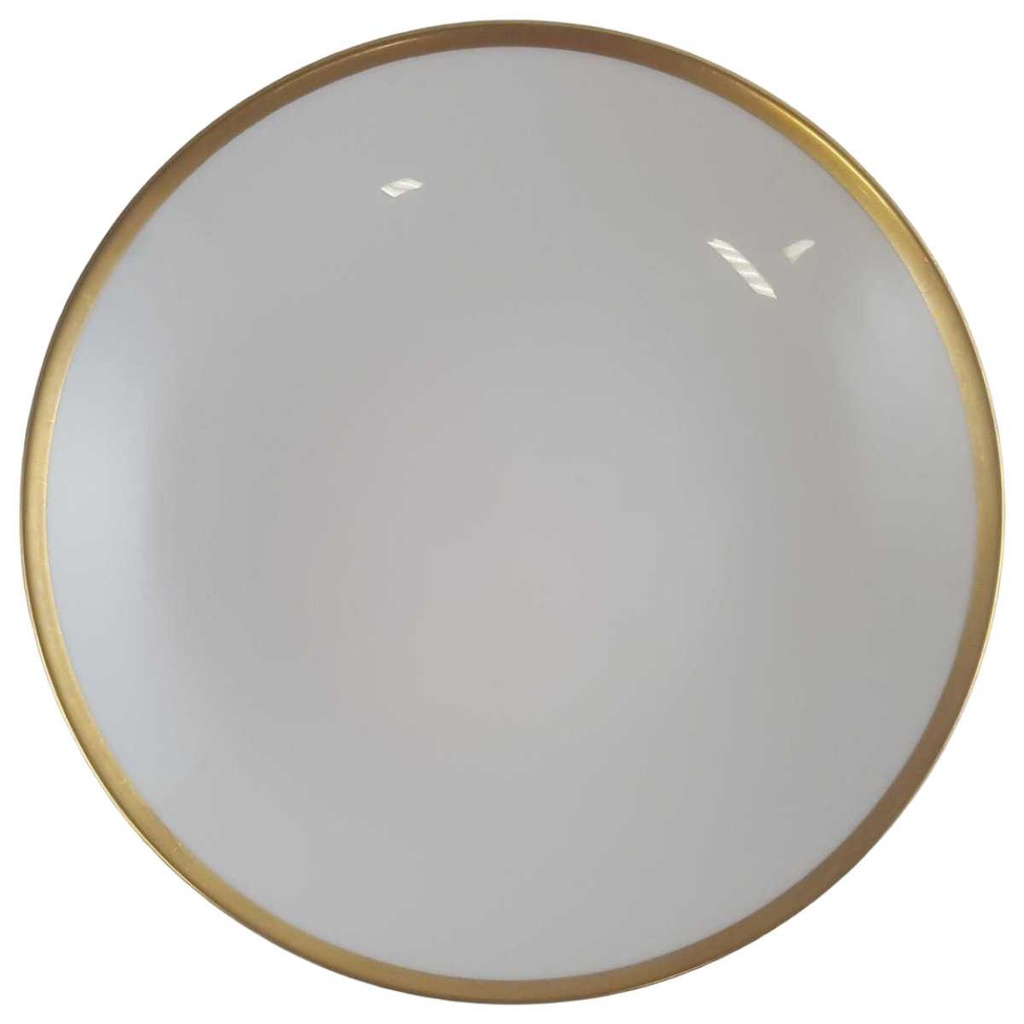 Suppenteller Goldrand 21,5 cm Eschenbach Alte Formen W2610 Weiß gebraucht - sehr gut