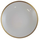Suppenteller Goldrand 21,5 cm Eschenbach Alte Formen W2610 Weiß gebraucht - sehr gut