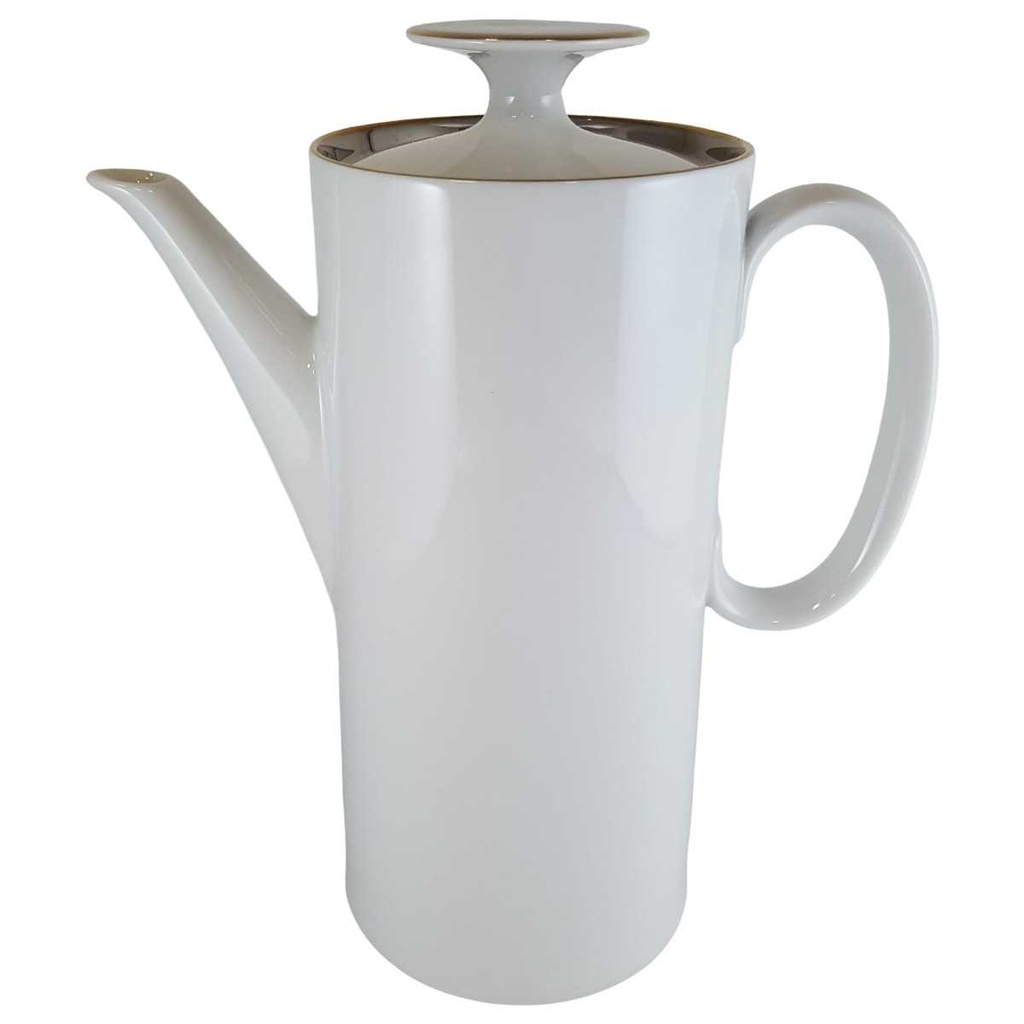 [4581955] Kaffeekanne Goldrand 1,15 L Thomas Porzellan Medaillon Grau Braun gebraucht - sehr gut