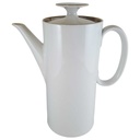 Kaffeekanne Goldrand 1,15 L Thomas Porzellan Medaillon Grau Braun gebraucht - sehr gut
