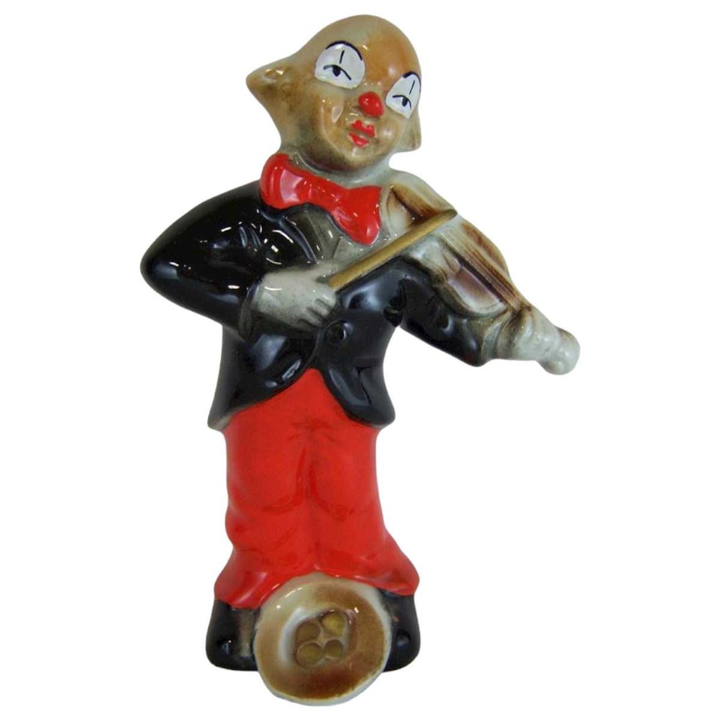 Figur Figürchen Wagner & Apel Einzelteile Clown mit Geige gebraucht - sehr gut