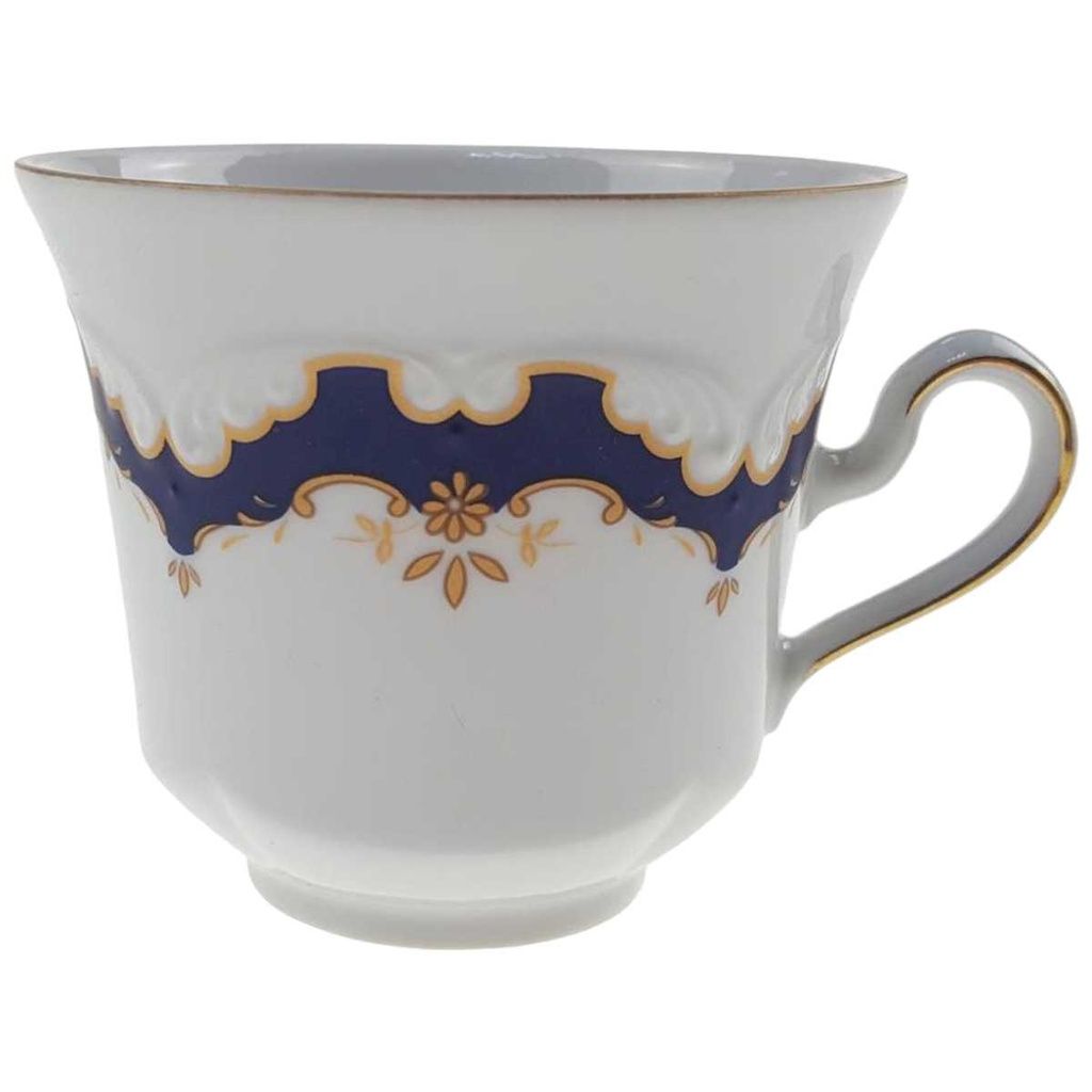 [98050] Kaffeetasse Golddekor Winterling Marktleuthen Kobaltblau Blau