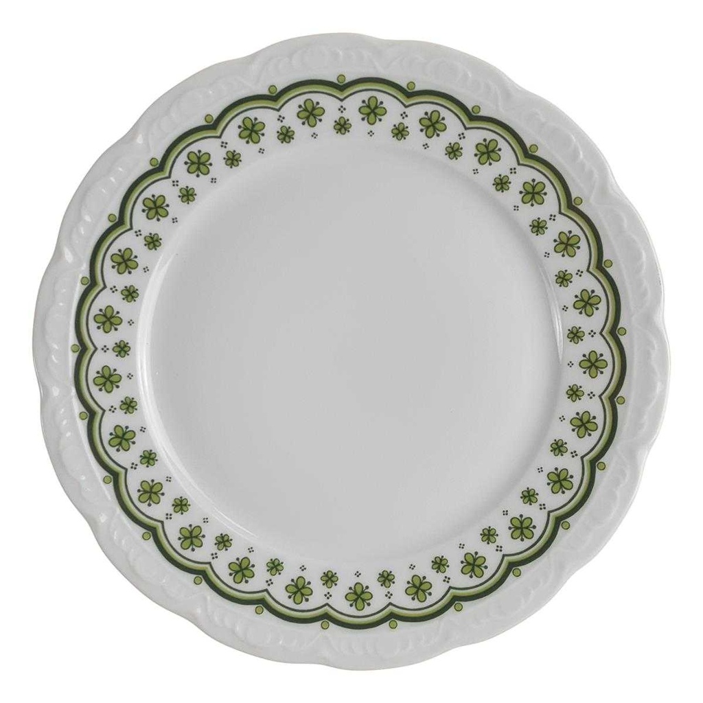 [98087] Kuchenteller Dessertteller 19,8 cm Mitterteich Form 110 Streublume grün gebraucht - gut