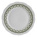 Kuchenteller Dessertteller 19,8 cm Mitterteich Form 110 Streublume grün gebraucht - gut