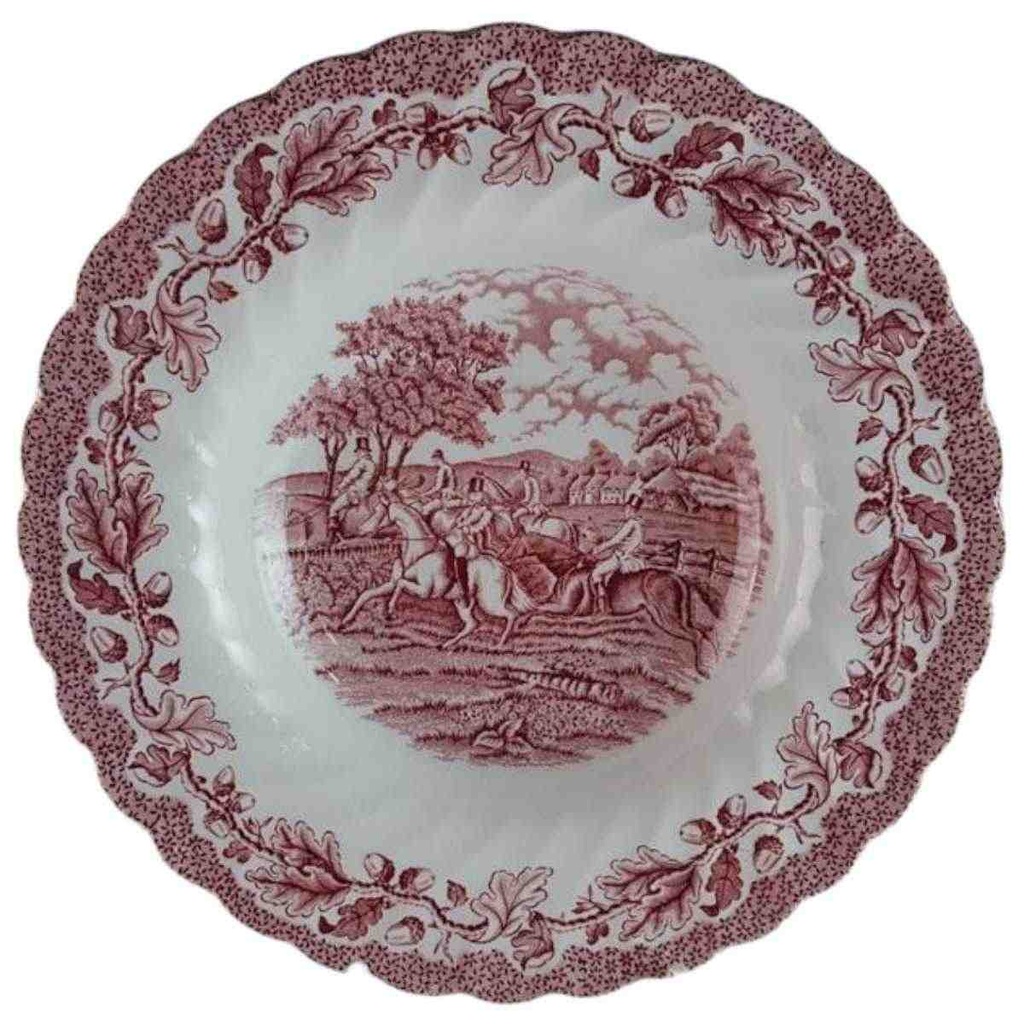 [98089] Suppenteller 22 cm Myott Country Life Rot gebraucht - gut