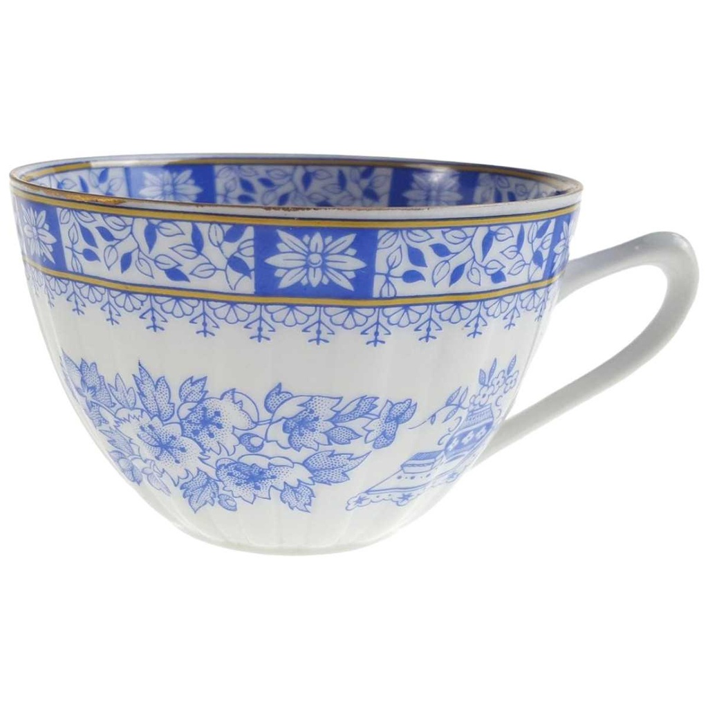 [98093] Kaffeetasse 5,6 cm Griff spitz China Blau