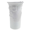 Blumenvase 19,5 cm AK Kaiser Porzellan Weiß gebraucht - sehr gut