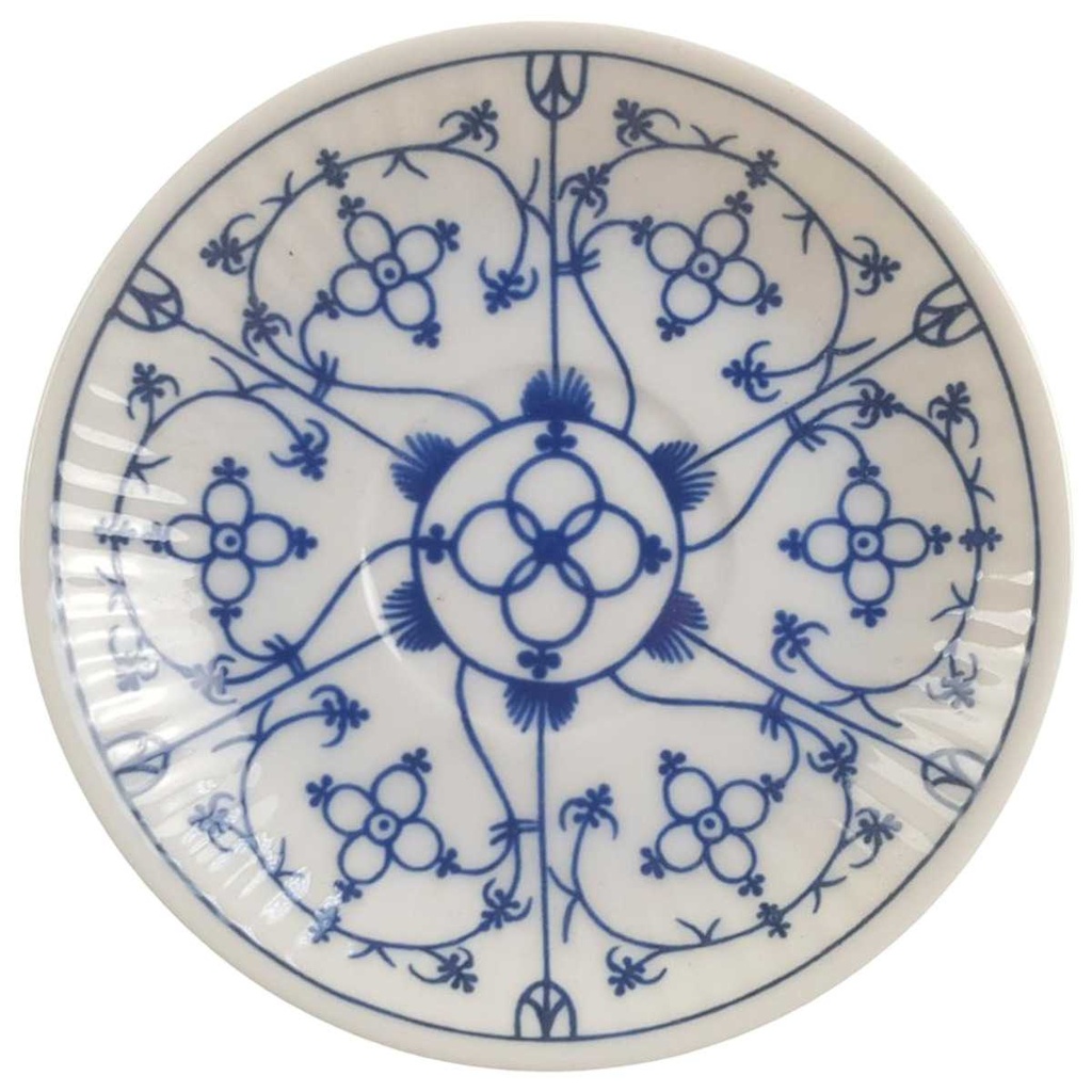 [98115] Untertasse für Mokka 12 cm F. Kramer ExcLusive Collection Indisch Blau gebraucht - sehr gut