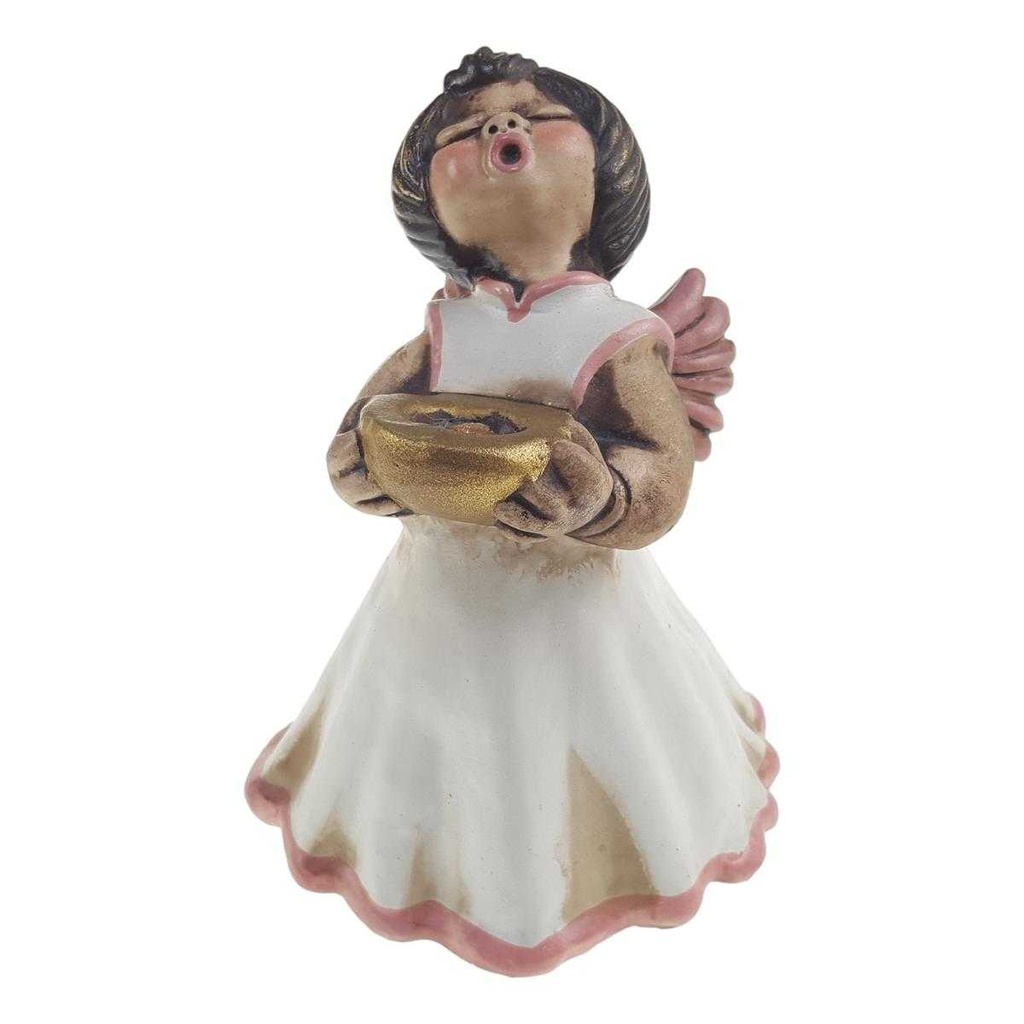 Kerzenhalter Figur Skulptur Thun Bozner Engel rosa Rand gebraucht - gut