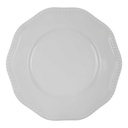 Speiseteller 26 cm Rosenthal Perlrand Weiß gebraucht - akzeptabel