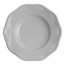 Suppenteller 25,2 cm Rosenthal Perlrand Weiß gebraucht - gut
