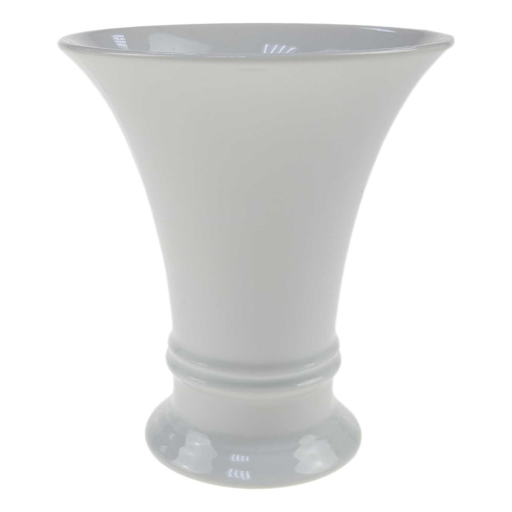 [98148] Trichtervase mini 8 cm Fürstenberg Alt Weiß gebraucht - sehr gut