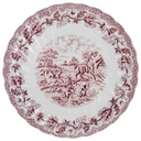 Untertasse 16,8 cm Myott Country Life Rot gebraucht - gut