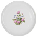 Kuchenteller Dessertteller 19,2 cm Melitta Blumendekor Bunt Blumen gebraucht - gut