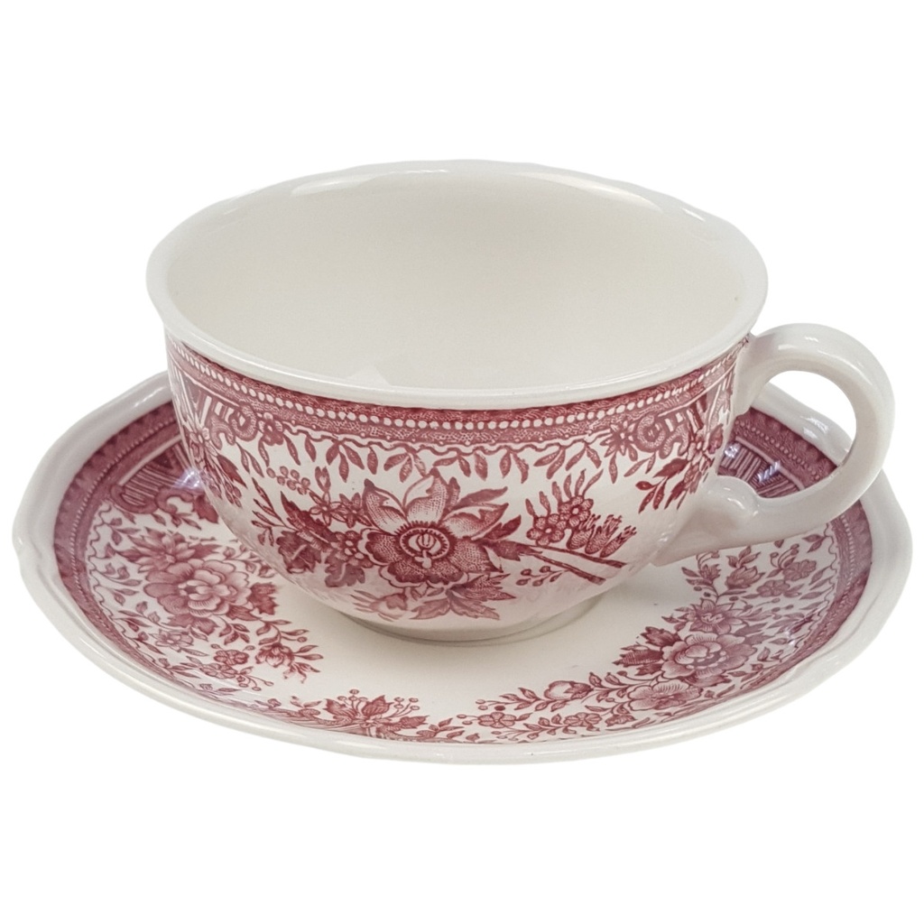 [98234] Teetasse mit Untertasse 2tlg Villeroy & Boch Fasan Rot