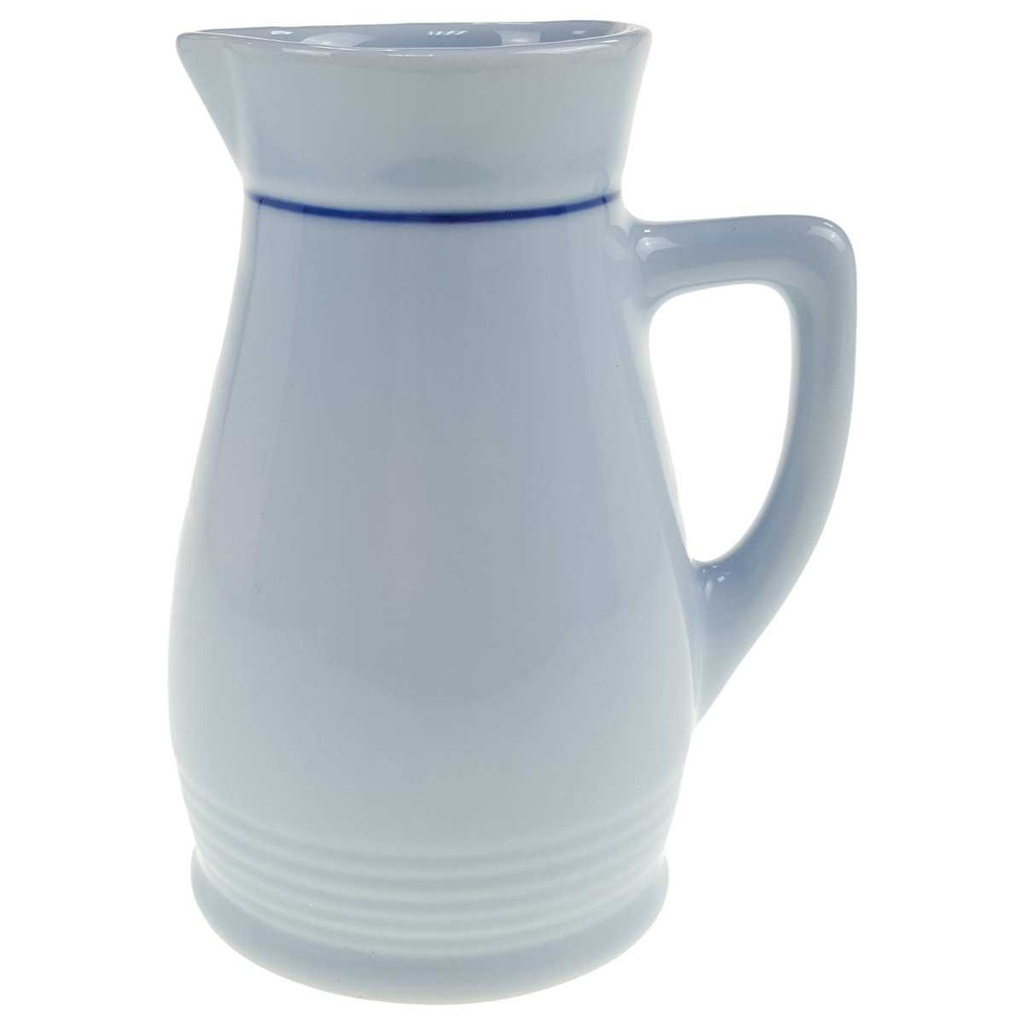 [98236] Krug 0,3 L Lilien Porzellan Blau 1 Linie gebraucht - sehr gut