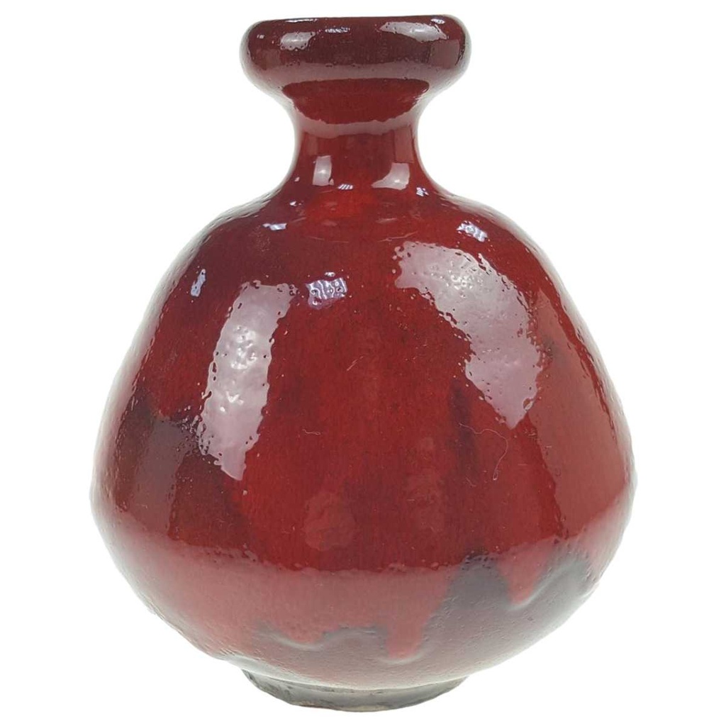 Vase 14,5 cm Rot gebraucht - sehr gut
