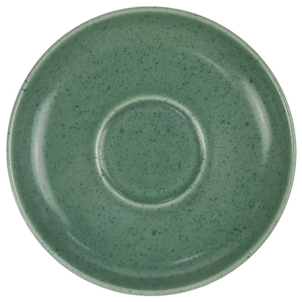 [98252] Untertasse für Kaffee 14,5 cm Rosenthal Form Ohne Namen Silja grün gebraucht - sehr gut