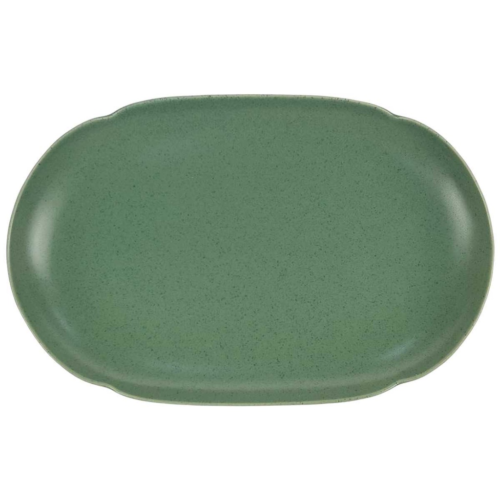 [98257] Speiseplatte 34x22 cm Rosenthal Form Ohne Namen Silja grün gebraucht - sehr gut