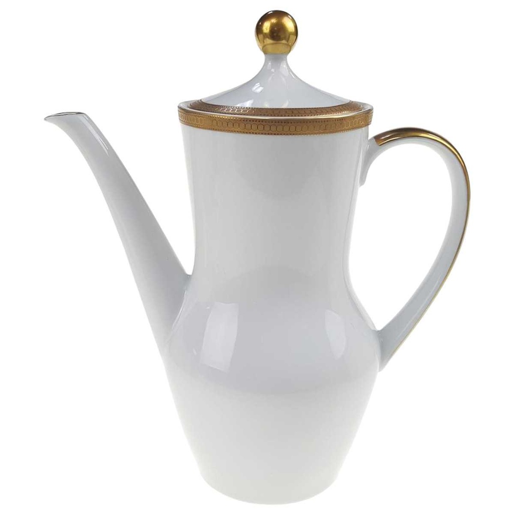 [98278] Kaffeekanne 1,5 L Winterling Kirchenlamitz Goldene Bordüre 8 mm gebraucht - sehr gut
