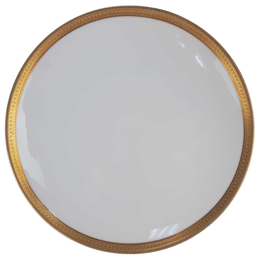 [98281] Kuchenteller Dessertteller 19,5 cm Winterling Kirchenlamitz Goldene Bordüre 8 mm gebraucht - gut