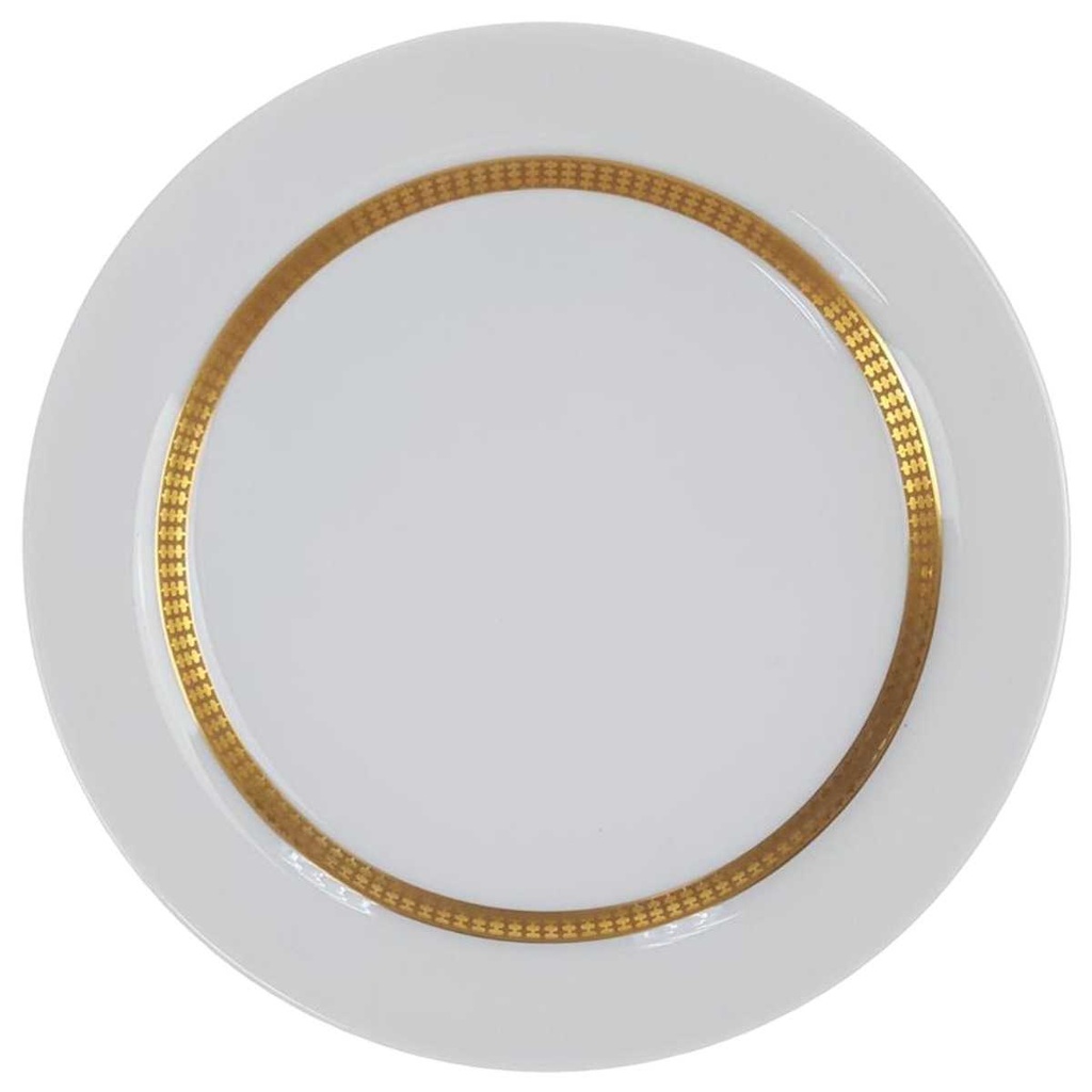 [98283] Kuchenteller Dessertteller Golddekor 18,8 cm Thomas Porzellan Rotunda gebraucht - gut