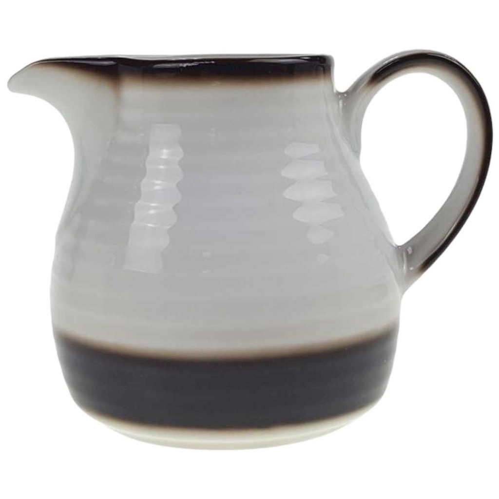 [98294] Milchkännchen 0,2 L Winterling Röslau Relief brauner Rand gebraucht - gut