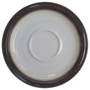Untertasse für Kaffee 15 cm Winterling Röslau Relief brauner Rand gebraucht - akzeptabel