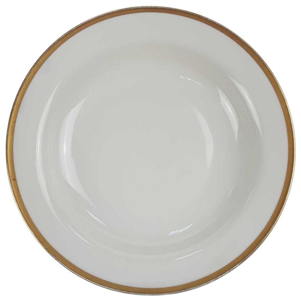[98311] Suppenteller Goldrand 22,5 cm Eschenbach Rita W1242 5 mm gebraucht - gut