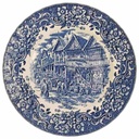 Speiseteller 25 cm Royal Tudor 17 th Century England Blau gebraucht - sehr gut