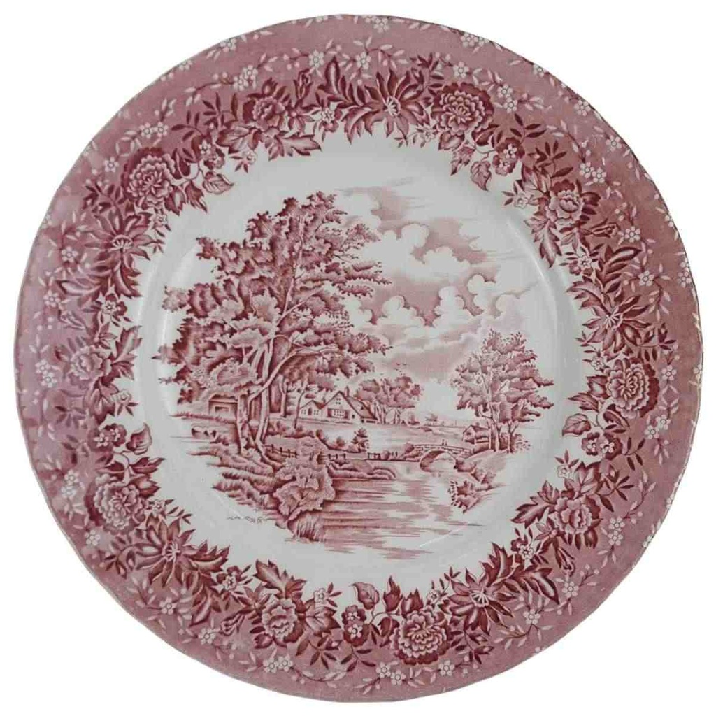 [98328] Speiseteller 25,6 cm Grindley Country Style Rot gebraucht - akzeptabel