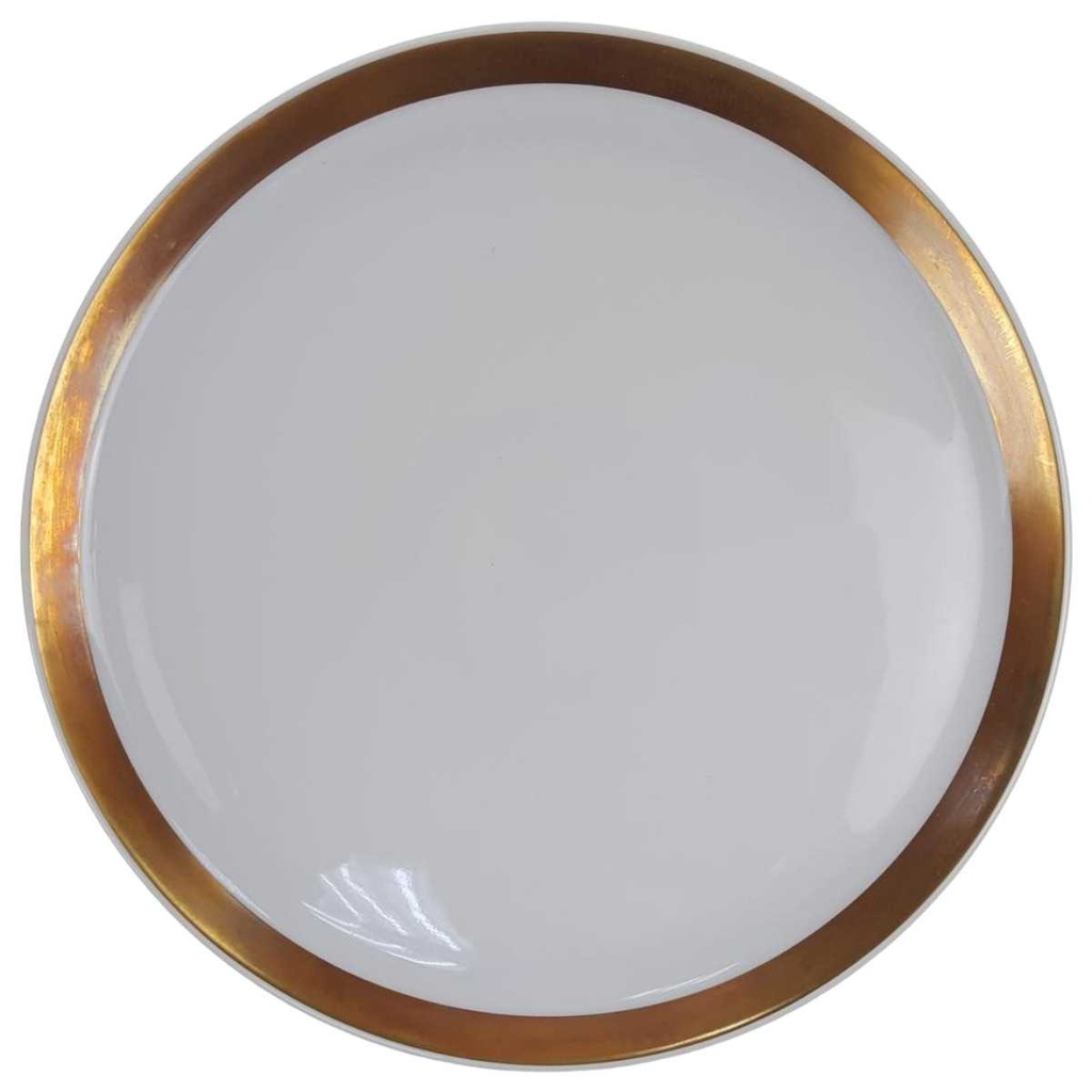 [98354] Kuchenteller Dessertteller Goldrand 19,3 cm Melitta Hamburg gebraucht - sehr gut