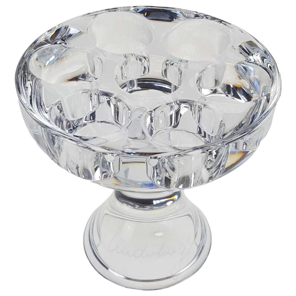 [98363] Kerzenhalter für 7 Kerzen 11,5 cm H Kristallglas Transparent