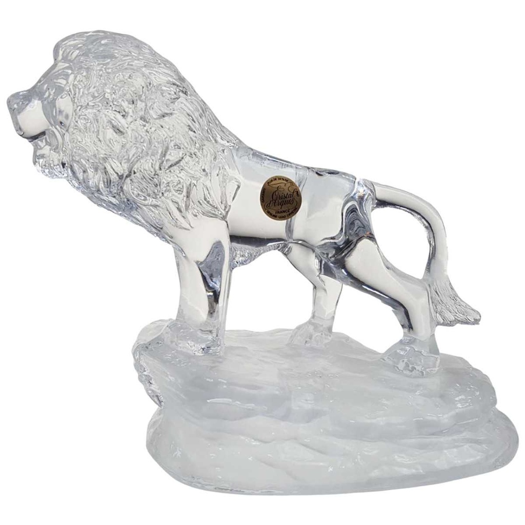 [98373] Skulptur Cristal d`Arques Löwe Transparent gebraucht - neuwertig