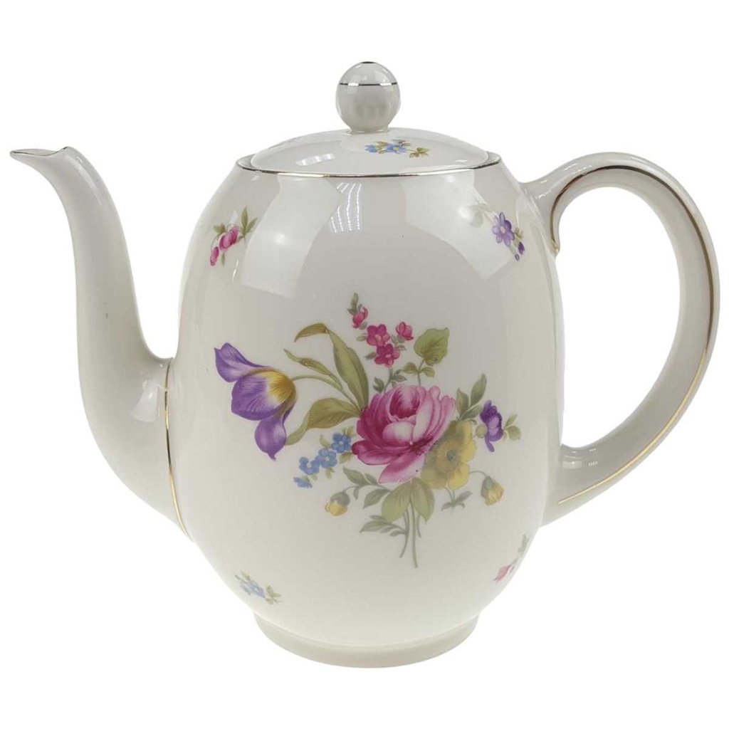[98376] Kaffeekanne 1,7 L Sophienthal Blumendekor bunt Blumen gebraucht - gut
