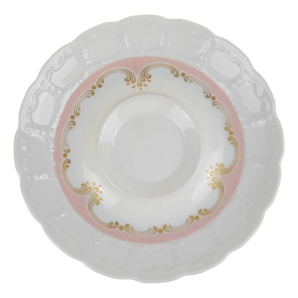 [458168306] Untertasse für Kaffee 15 cm K & A Krautheim Rialto Rosa Gold gebraucht - gut