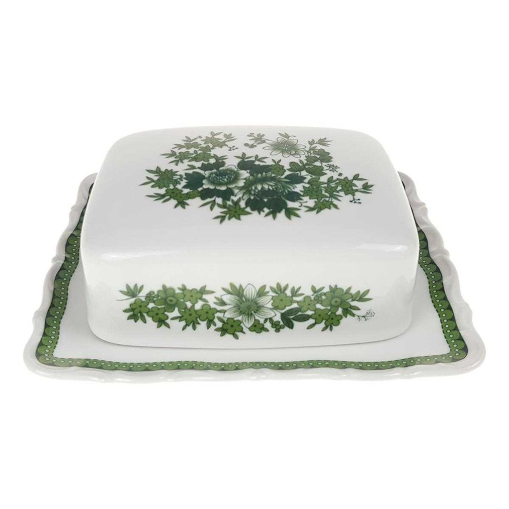[458168430] Butterdose Butterglocke Seltmann Weiden Barock Hubertus Blumendekor gebraucht - sehr gut