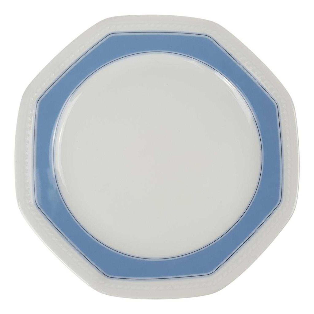 [458168473] Kuchenteller 19,5 cm Schirnding Bavaria Paris weiss blau gebraucht - gut